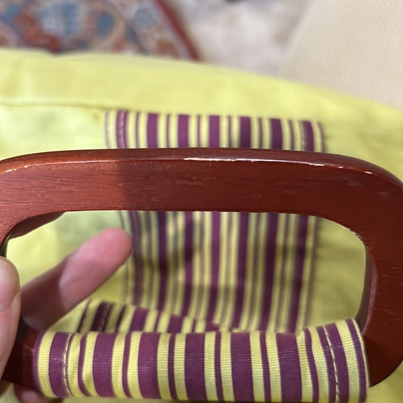 BACK TO BASICS LIME GREEN AND PURPLE TOTE - Picture 6 of 6